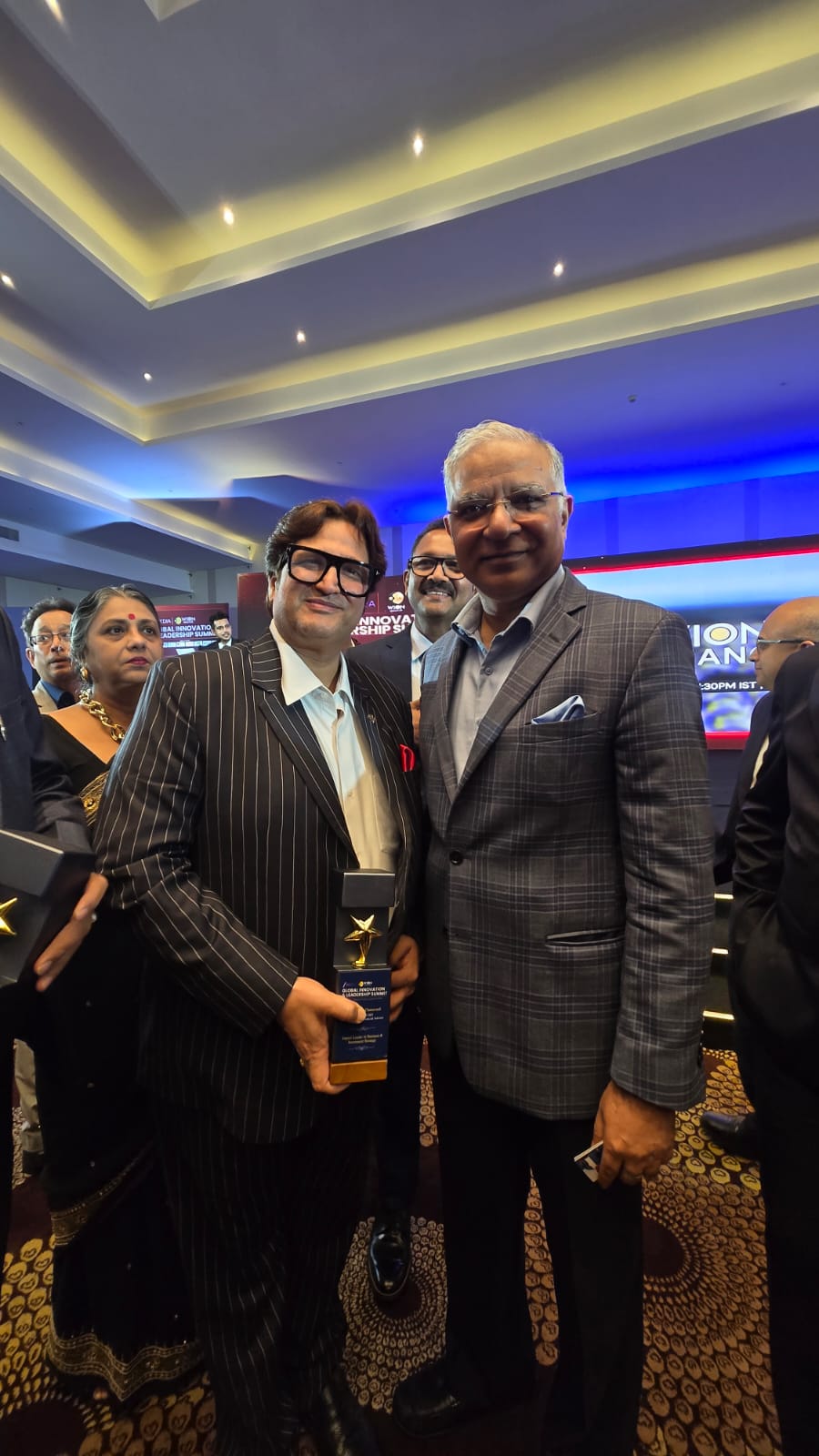 Manish Chaturvedi, Founder of Indus Strategy, with Hon. Hanif Yusoof, Governor of the Western Province of Sri Lanka and Special Envoy to the President for Foreign Investments, at the ZEE Media and WION Summit in Colombo